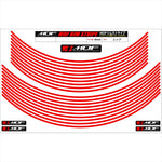 エムディーエフ｜リムストライプ レッド 文字なし｜RIM-4M-RD-16&18N