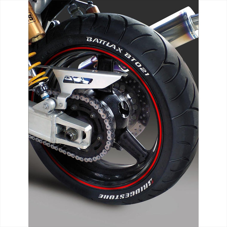 エムディーエフ｜リムストライプ レッド 文字なし｜RIM-4M-RD-16&18N