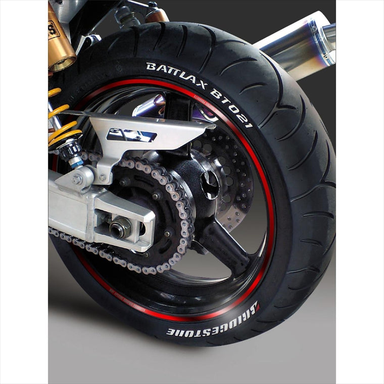 エムディーエフ｜ミラー リムストライプ ミラーレッド 文字あり｜RIM-6M-MR-18&19
