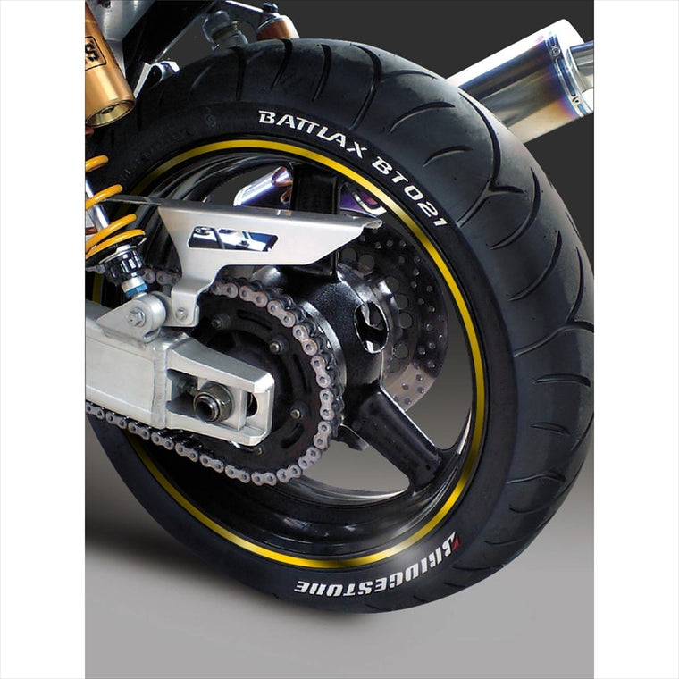 エムディーエフ｜ミラー リムストライプ ゴールド 文字なし｜RIM-6M-GD-16&18N