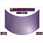 エムディーエフ｜ミラー リムストライプ ミラーバイオレット 文字なし｜RIM-6M-MV-20N