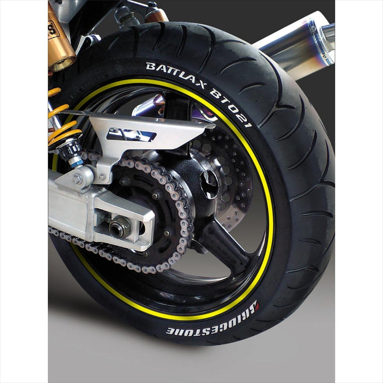 エムディーエフ｜リムストライプ イエロー 文字なし｜RIM-6M-YE-16&17N