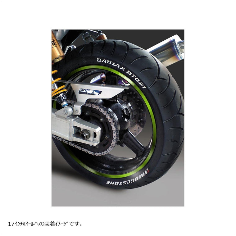 エムディーエフ｜ミラー リムストライプ ミラーグリーン 文字あり｜RIM-10M-MG-16&17