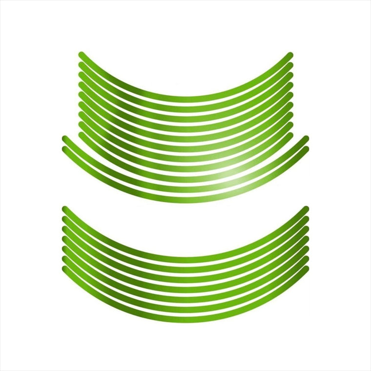 エムディーエフ｜ミラー リムストライプ ミラーグリーン 文字なし｜RIM-10M-MG-16&17N