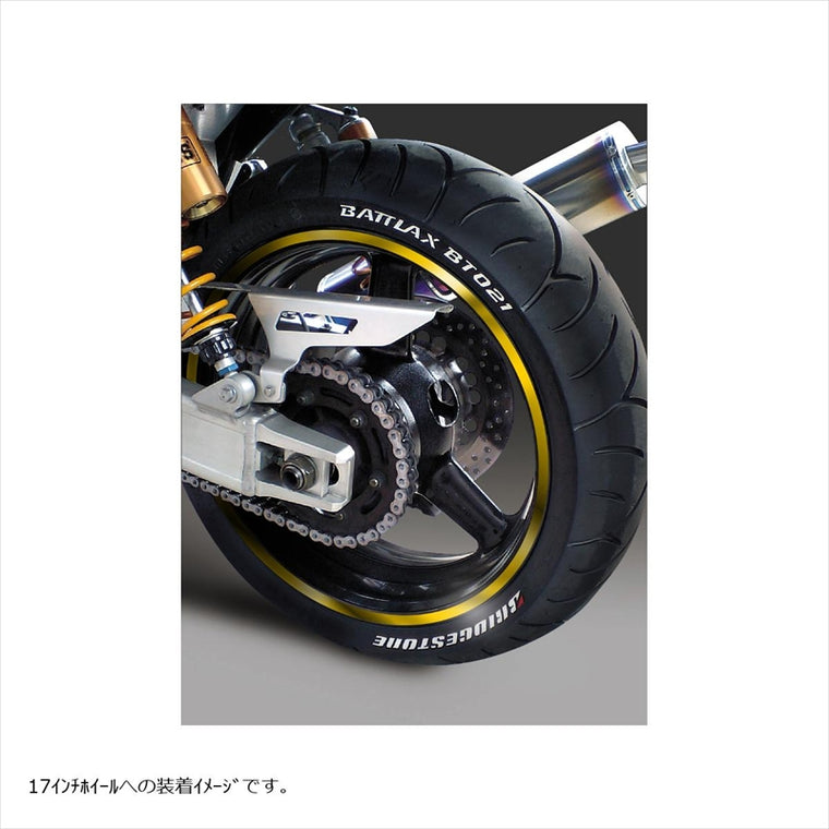 エムディーエフ｜ミラー リムストライプ ゴールド 文字なし｜RIM-10M-GD-16&18N