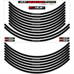 エムディーエフ｜リムストライプ ブラック 文字あり｜RIM-10M-BK-16&17