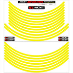 エムディーエフ｜リムストライプ イエロー 文字なし｜RIM-10M-YE-13&14N