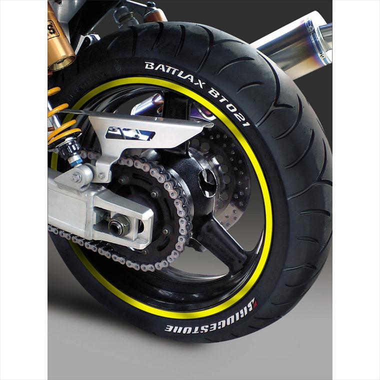 エムディーエフ｜リムストライプ イエロー 文字なし｜RIM-10M-YE-13&14N