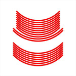 エムディーエフ｜リムストライプ レッド 文字なし｜RIM-10M-RD-16&17N