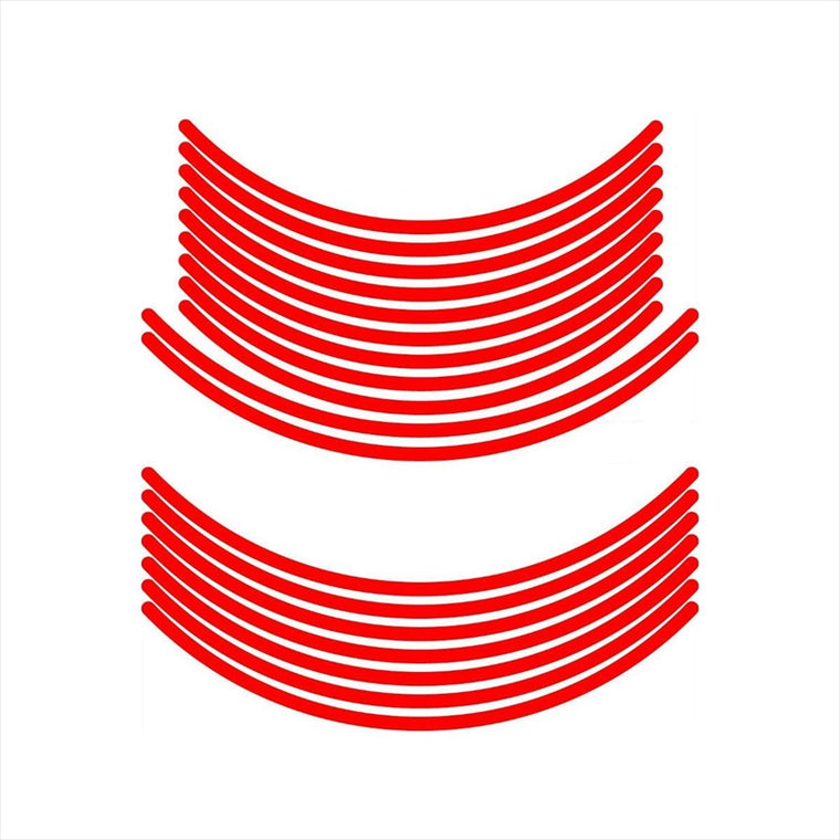 エムディーエフ｜リムストライプ レッド 文字なし｜RIM-10M-RD-16&17N