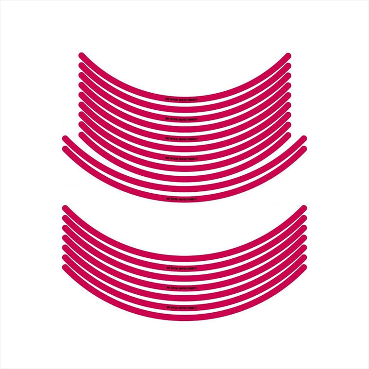 エムディーエフ｜リムストライプ ピンク 文字あり｜RIM-10M-PK-16&18