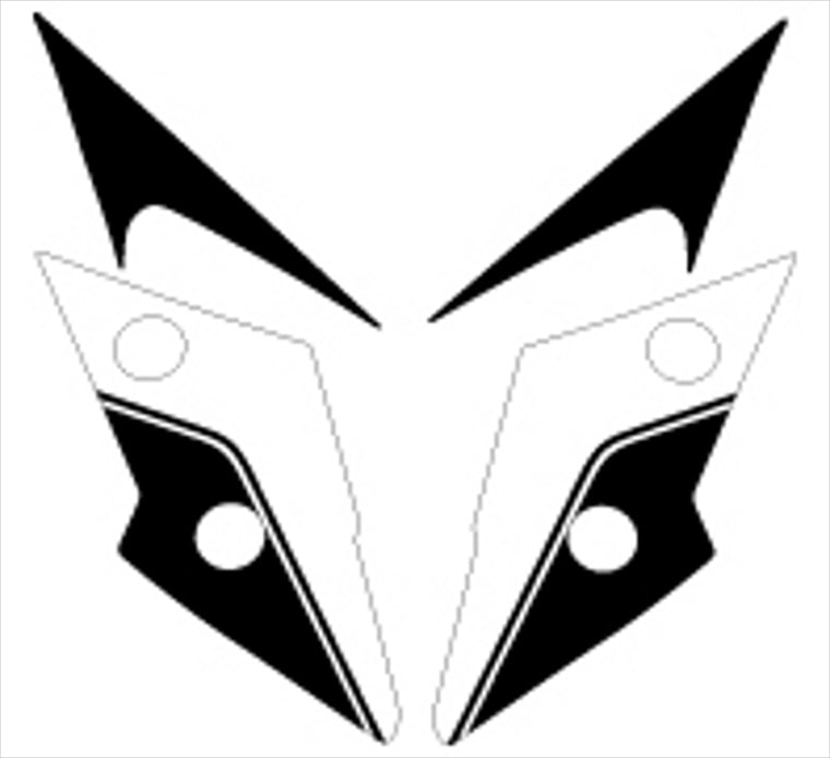 MDF(エムディーエフ)｜アタッカー Fフェンダー BK ｜M13NIN25-A-BK-FF