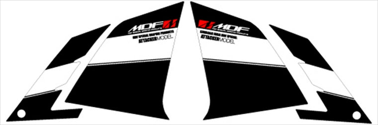 MDF(エムディーエフ)｜アタッカー フロントサイド BK ｜M13NIN25-A-BK-FS