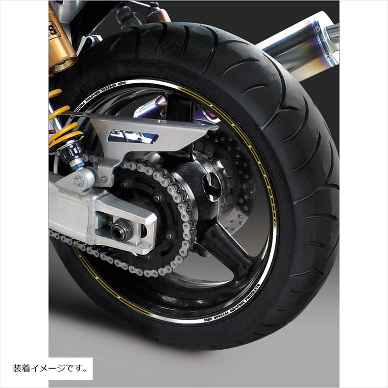 エムディーエフ｜ストロボ リムストライプ ストロボパンプキンイエロー｜RIM-6M-STPY-21