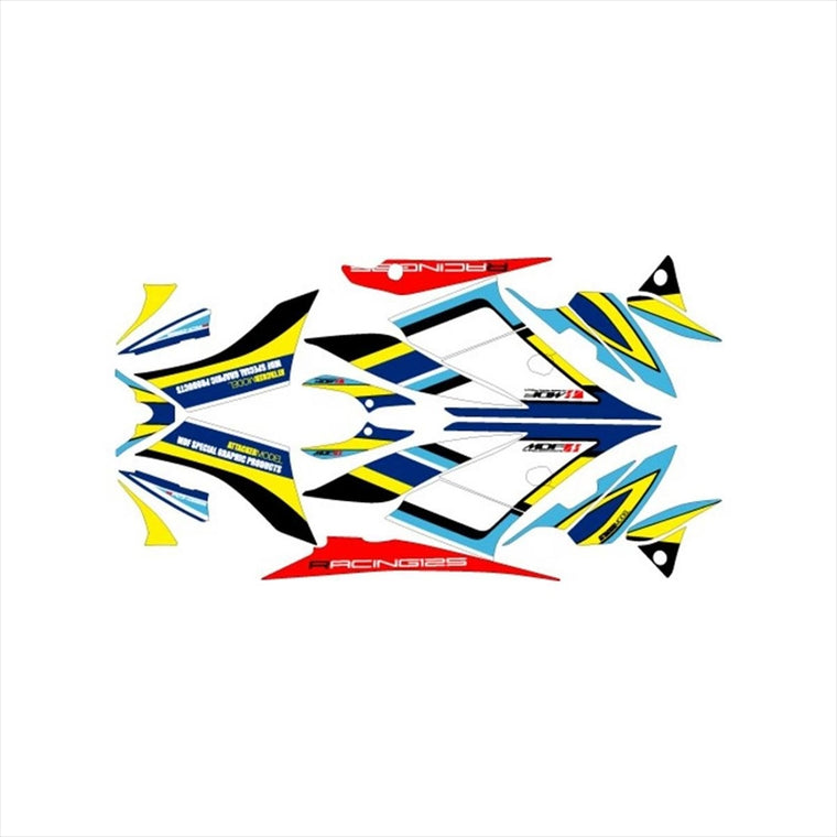 エムディーエフ｜グラフィックキット アタッカーモデル WH｜M18GSXR125-A-WH-ALL