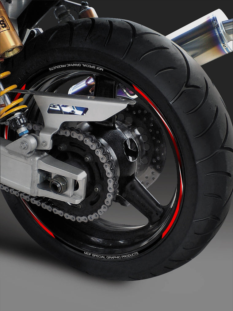 MDF(エムディーエフ)｜スパイラルリムストライプ6M RDタイプ｜RIM-6M-SRRD-15