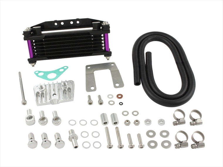 SHIFT UP(シフトアップ)｜オイルクーラーKIT コア8段 ヘッドボトムマウント 取出付｜216247-65