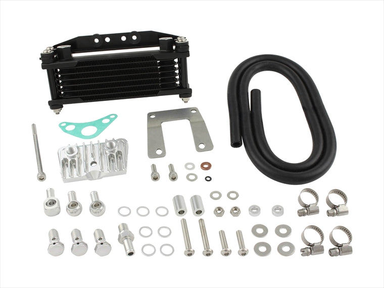 SHIFT UP(シフトアップ)｜オイルクーラーKIT コア8段 ヘッドボトムマウント 取出付｜216247-66