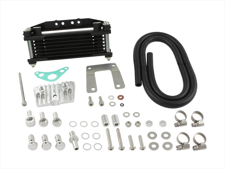 SHIFT UP(シフトアップ)｜オイルクーラーKIT コア8段 ヘッドボトムマウント 取出付｜216247-69