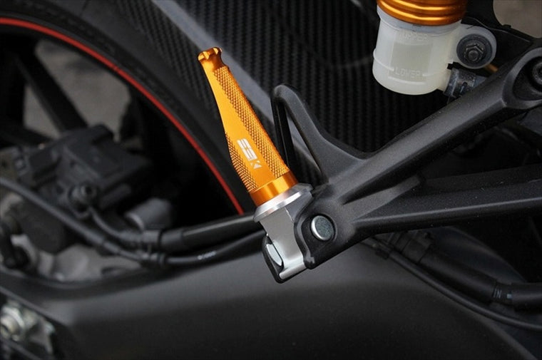 【エスエスケイ スピードラ】アルミ削タンデムステップ レーシング パッセンジャー用/取付部カラー:シルバー/ステップバーカラー:シルバー AFPR103BK