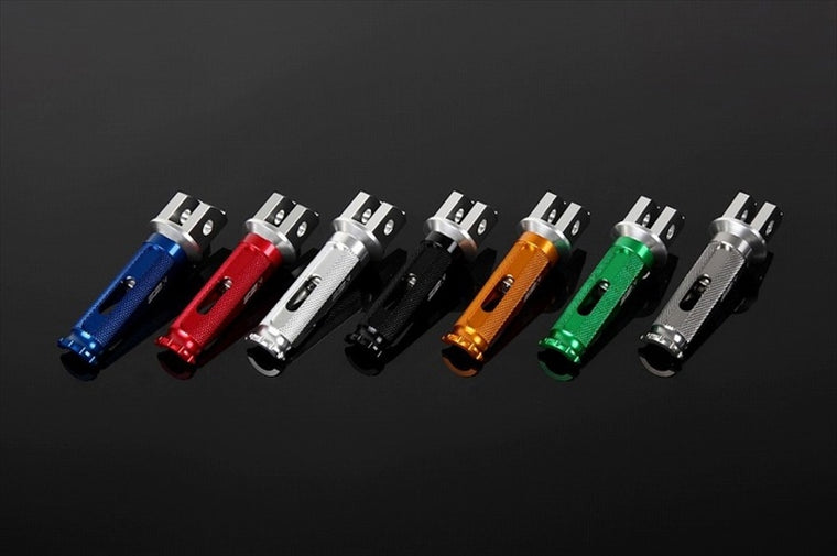 【エスエスケイ スピードラ】アルミ削タンデムステップ レーシング パッセンジャー用/取付部カラー:シルバー/ステップバーカラー:シルバー AFPR103BK