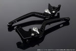 SPEEDRA(エスエスケイ スピードラ)｜アジャストレバー 3D ロング Mブラック/Mシルバー GSX250R Vストローム250 RGV250γ VJ23A｜LVEM048BK-SR