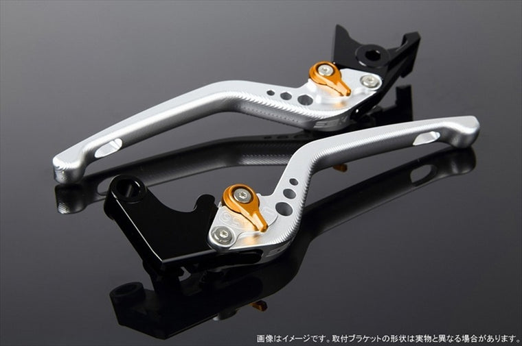 SPEEDRA(エスエスケイ スピードラ)｜アジャストレバー 3D ロング Mシルバー/Mゴールド GSX250R Vストローム250 RGV250γ VJ23A｜LVEM048SR-GD