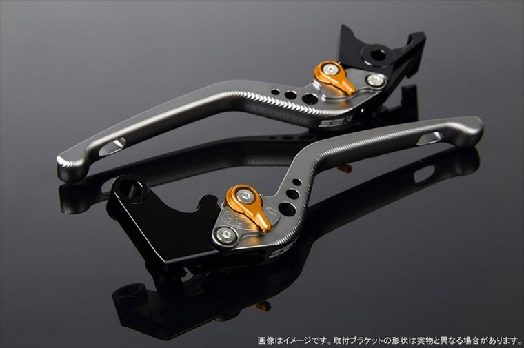 SPEEDRA(エスエスケイ スピードラ)｜アジャストレバー 3D ロング Mチタン/Mゴールド GSX250R Vストローム250 RGV250γ VJ23A｜LVEM048TM-GD