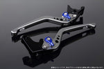 SPEEDRA(エスエスケイ スピードラ)｜アジャストレバー 3D ロング Mチタン/Mブルー GSX250R Vストローム250 RGV250γ VJ23A｜LVEM048TM-BE