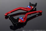 SPEEDRA(エスエスケイ スピードラ)｜アジャストレバー 3D ロング Mレッド/Mブルー GSX250R Vストローム250 RGV250γ VJ23A｜LVEM048RD-BE