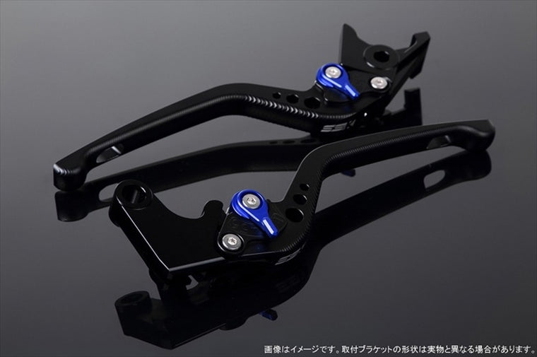 【エスエスケイ スピードラ】アジャストレバー 3D ロング Mブラック/Mブルー Monster 821/HYPERMOTARD 821 LVEM060BK-BE