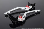 【エスエスケイ スピードラ】アジャストレバー 3D ロング Mシルバー/Mレッド Monster 821/HYPERMOTARD 821 LVEM060SR-RD