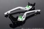 【エスエスケイ スピードラ】アジャストレバー 3D ロング Mシルバー/Mグリーン Monster 821/HYPERMOTARD 821 LVEM060SR-GN