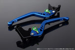 【エスエスケイ スピードラ】アジャストレバー 3D ロング Mブルー/Mグリーン Monster 821/HYPERMOTARD 821 LVEM060BE-GN