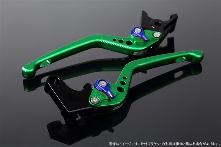 【エスエスケイ スピードラ】アジャストレバー 3D ロング Mグリーン/Mブルー Monster 821/HYPERMOTARD 821 LVEM060GN-BE