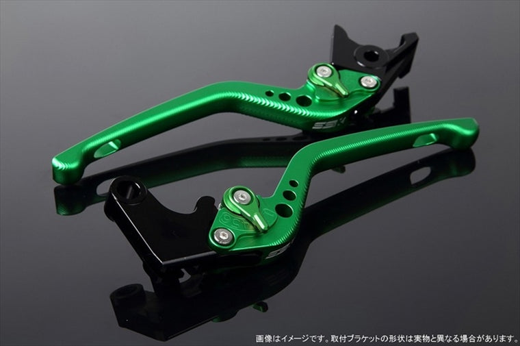【エスエスケイ スピードラ】アジャストレバー 3D ロング Mグリーン/Mグリーン Monster 821/HYPERMOTARD 821 LVEM060GN-GN