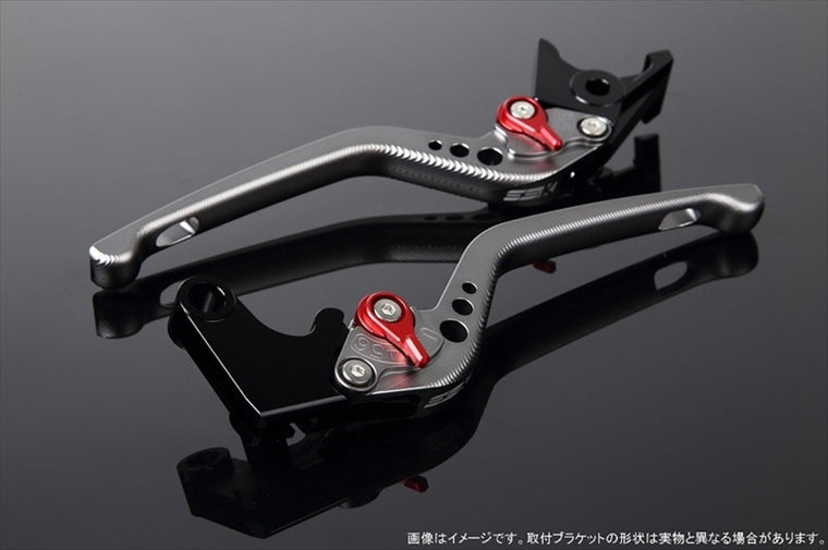 【エスエスケイ スピードラ】アジャストレバー 3D ロング        Mチタン/Mレッド 125/200/250/390DUKE LVEM075TM-RD
