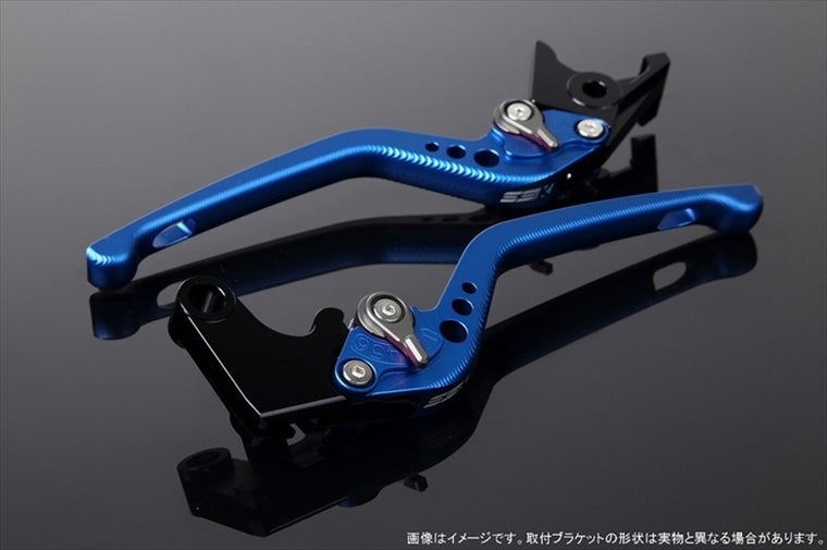 【エスエスケイ スピードラ】アジャストレバー 3D ロング        Mブルー/Mチタン 125/200/250/390DUKE LVEM075BE-TM