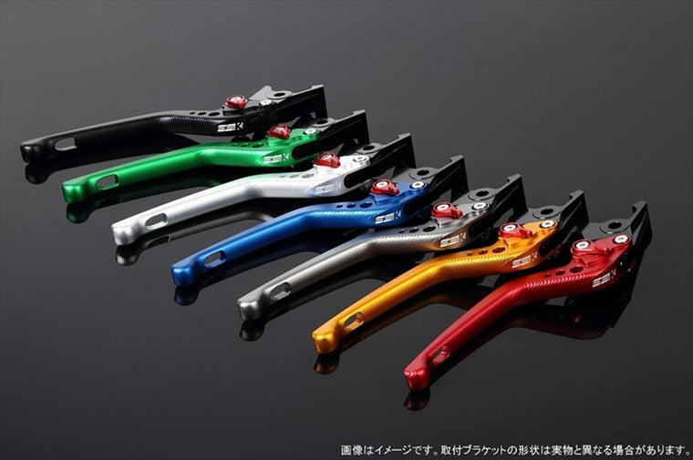 【エスエスケイ スピードラ】アジャストレバー 3D ロング        Mグリーン/Mブラック 125/200/250/390DUKE LVEM075GN-BK