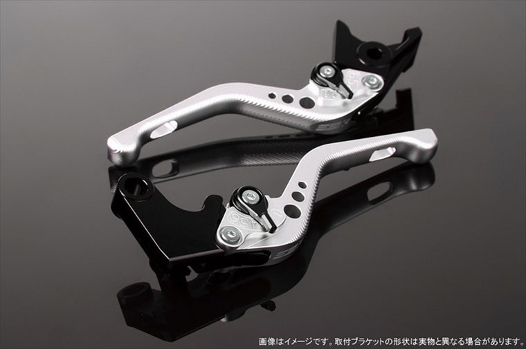 エスエスケイ スピードラ｜アジャストレバー 3Dショート Mシルバー/Mブラック GSX250R Vストローム250 RGV250γ VJ23A｜LVFM048SR-BK