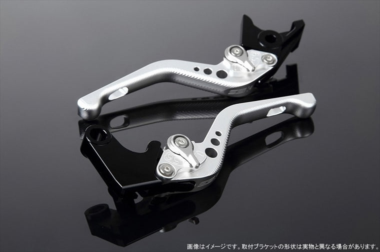 エスエスケイ スピードラ｜アジャストレバー 3Dショート Mシルバー/Mシルバー GSX250R Vストローム250 RGV250γ VJ23A｜LVFM048SR-SR