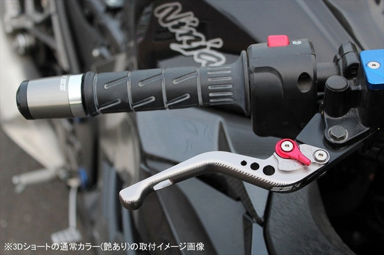 エスエスケイ スピードラ｜アジャストレバー 3Dショート Mレッド/Mブラック GSX250R Vストローム250 RGV250γ VJ23A｜LVFM048RD-BK