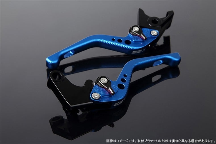 エスエスケイ スピードラ｜アジャストレバー 3Dショート Mブルー/Mブラック GSX250R Vストローム250 RGV250γ VJ23A｜LVFM048BE-BK