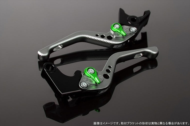 【エスエスケイ スピードラ】アジャストレバー 3Dショート         Mチタン/Mグリーン 125DUKE 200DUKE 250DUKE 390DUKE LVFM075TM-GN