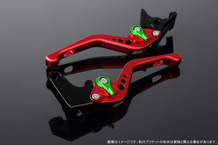 【エスエスケイ スピードラ】アジャストレバー 3Dショート         Mレッド/Mグリーン 125DUKE 200DUKE 250DUKE 390DUKE LVFM075RD-GN
