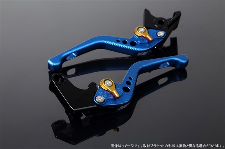 【エスエスケイ スピードラ】アジャストレバー 3Dショート         Mブルー/Mゴールド 125DUKE 200DUKE 250DUKE 390DUKE LVFM075BE-GD