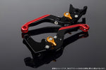 【エスエスケイ スピードラ】アジャストレバー 可倒延長式 Mブラック/Mゴールド/MレッドPCX JF28 JF56 PCX150 KF12/18 LVGM001BK-GDRD