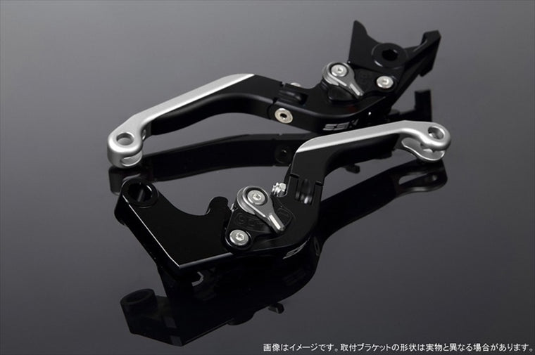 【エスエスケイ スピードラ】アジャストレバー 可倒延長式 Mブラック/Mチタン/MシルバーPCX JF28 JF56 PCX150 KF12/18 LVGM001BK-TMSR