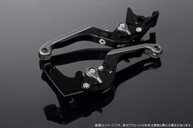 【エスエスケイ スピードラ】アジャストレバー 可倒延長式 Mブラック/Mチタン/MチタンPCX JF28 JF56 PCX150 KF12/18 LVGM001BK-TMTM