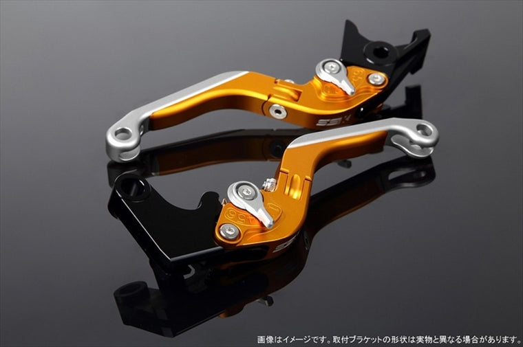 【エスエスケイ スピードラ】アジャストレバー 可倒延長式 Mゴールド/Mシルバー/MシルバーPCX JF28 JF56 PCX150 KF12/18 LVGM001GD-SRSR